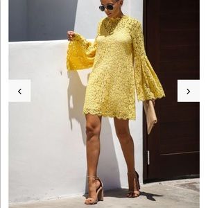 Yellow Lace Dress